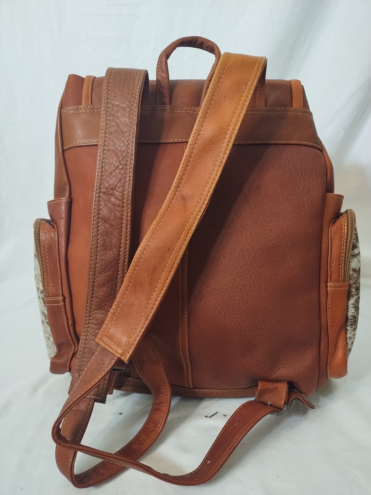 Leather backpack