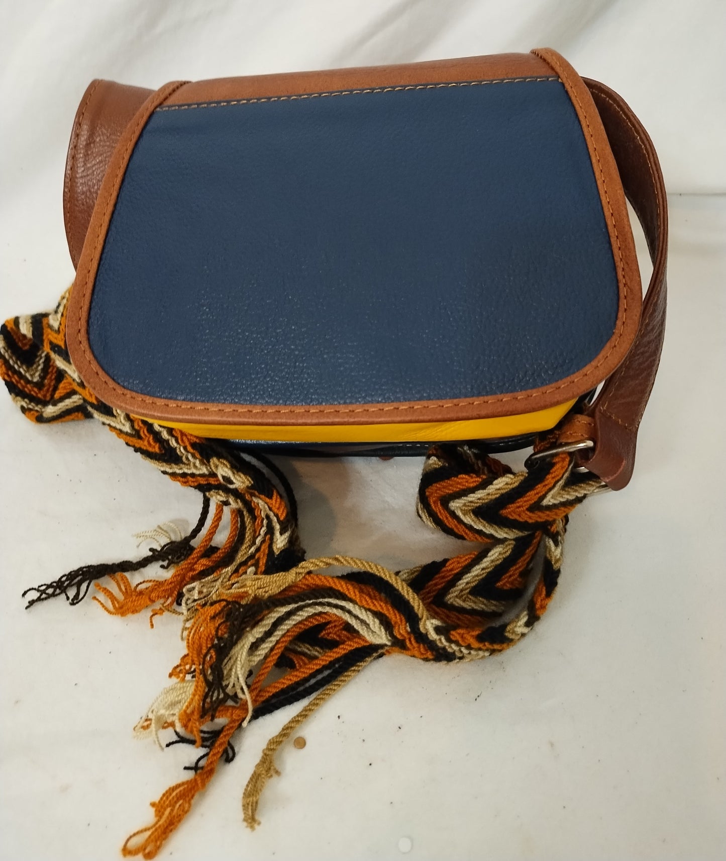 Leather hand bag
