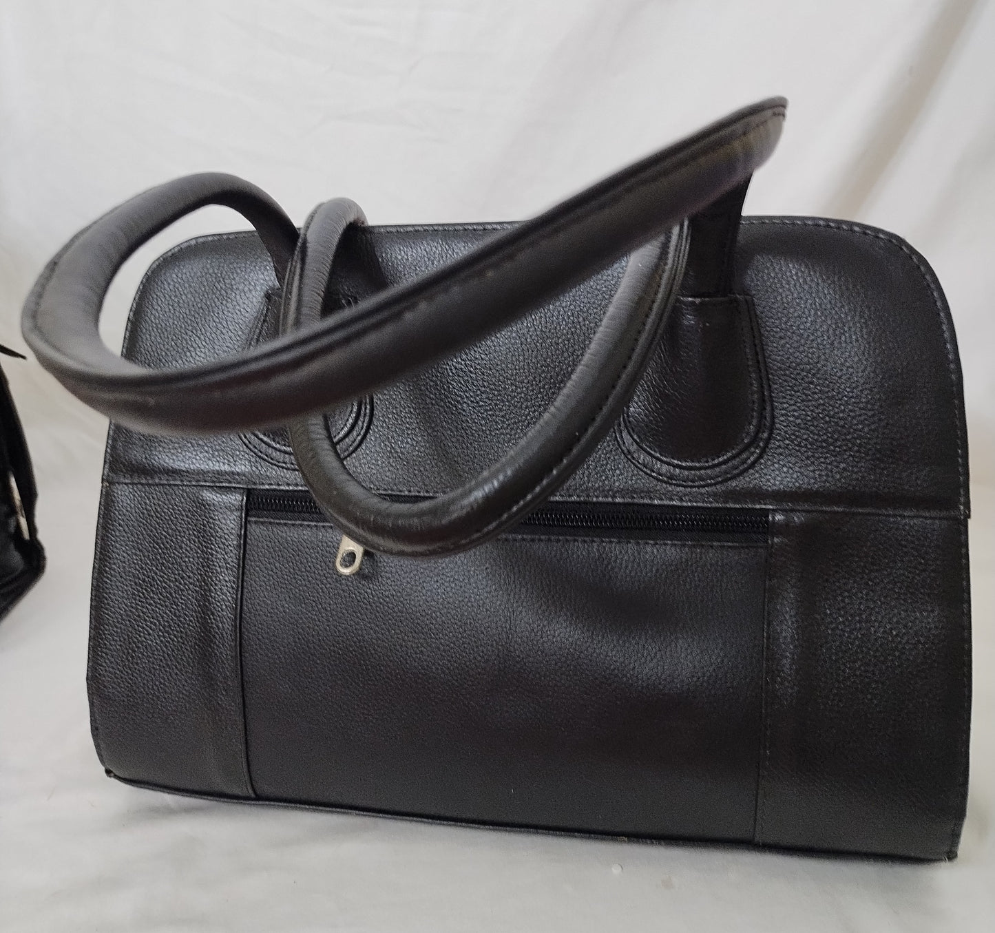 Leather hand bag