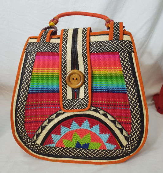 Hand bag, pear shaped (from cana flecha)