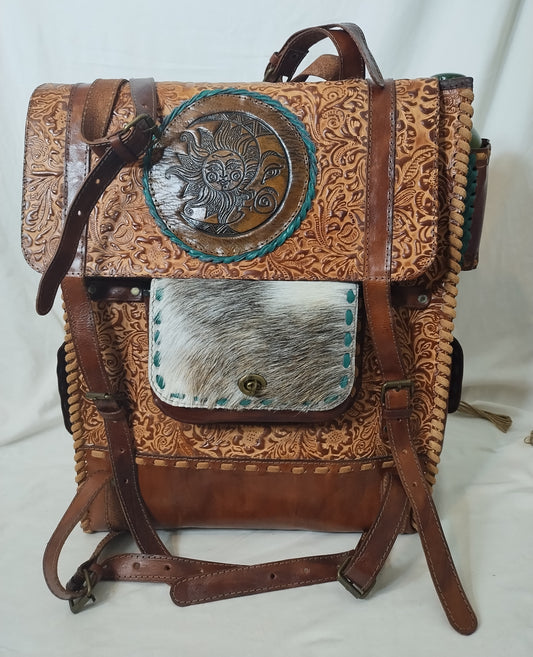 Leather backpack LARGE