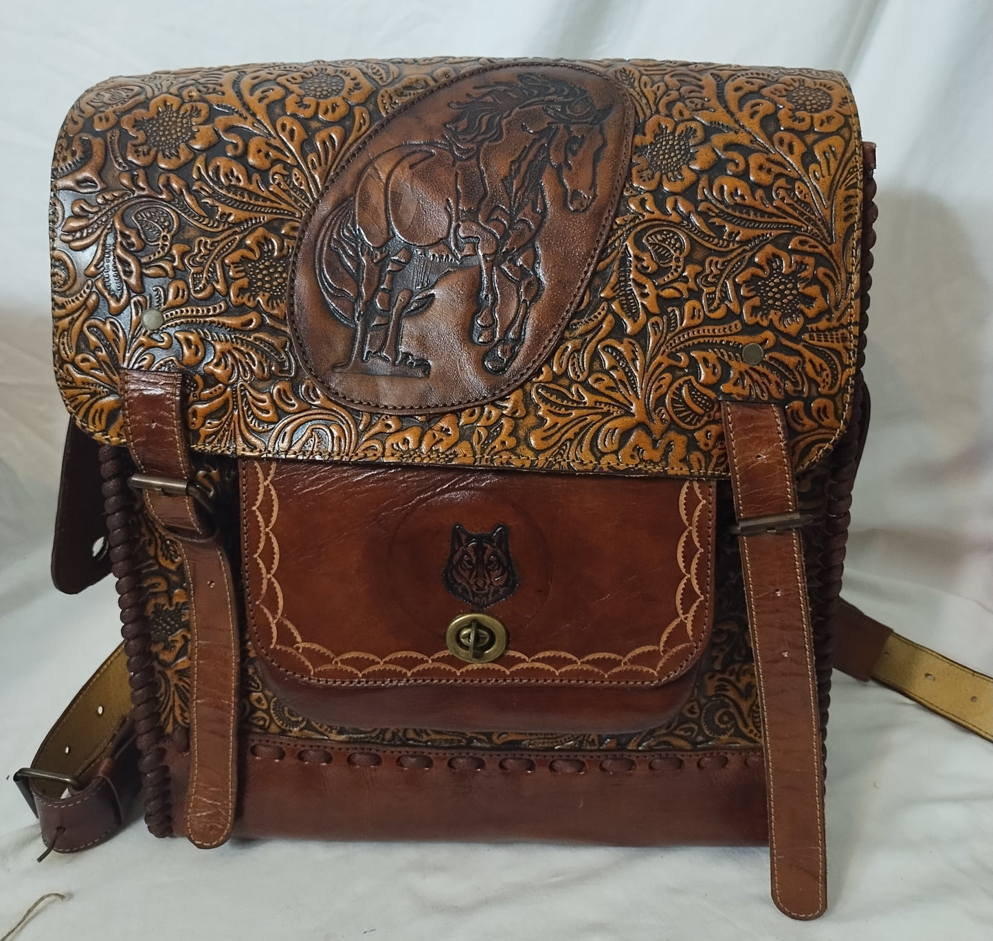 Leather backpack MEDIUM