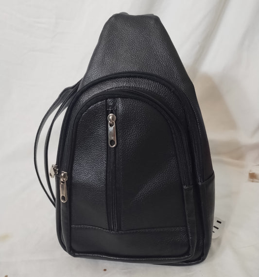 Cross body bag, leather