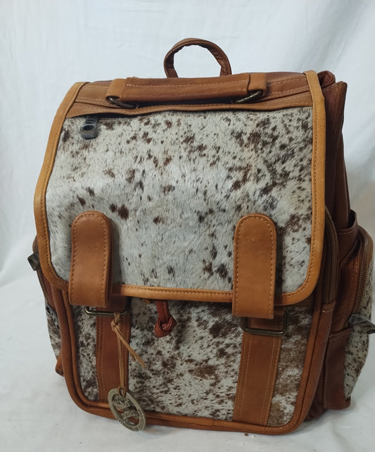 Leather backpack