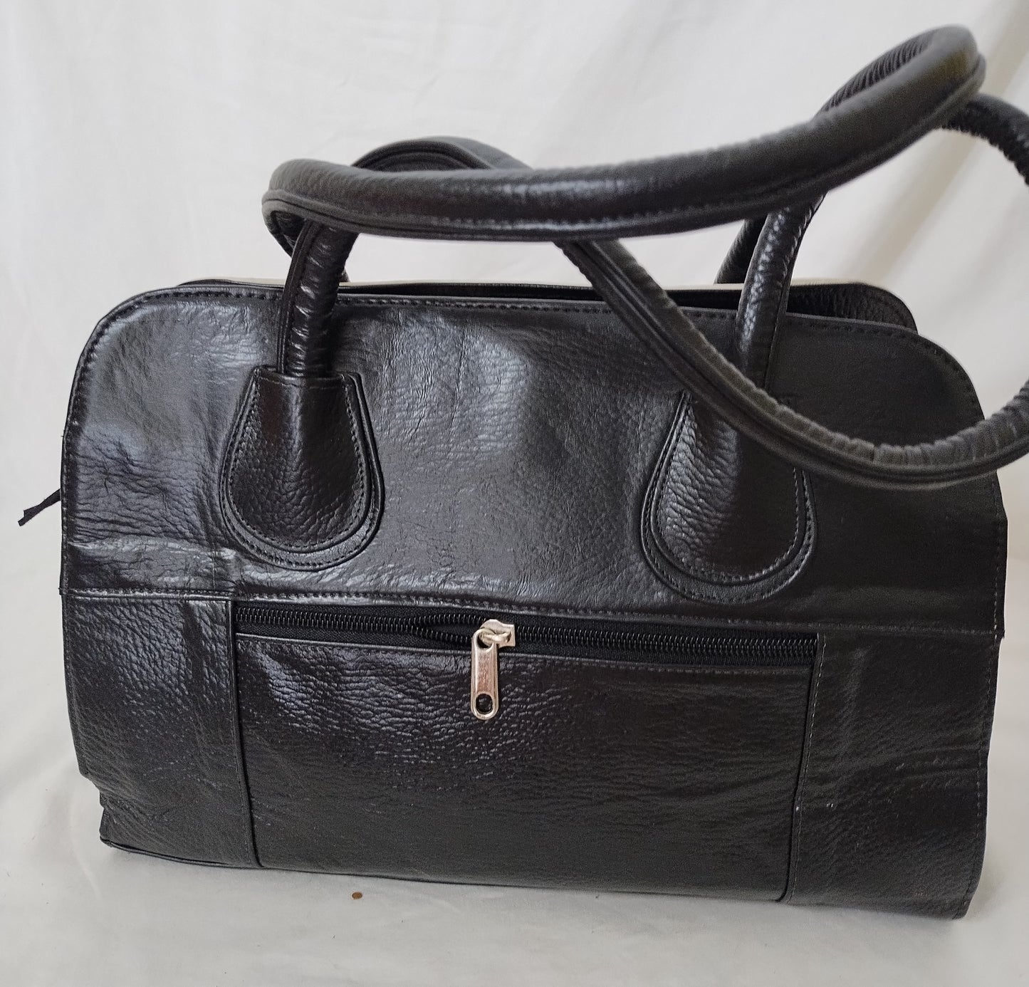Leather hand bag