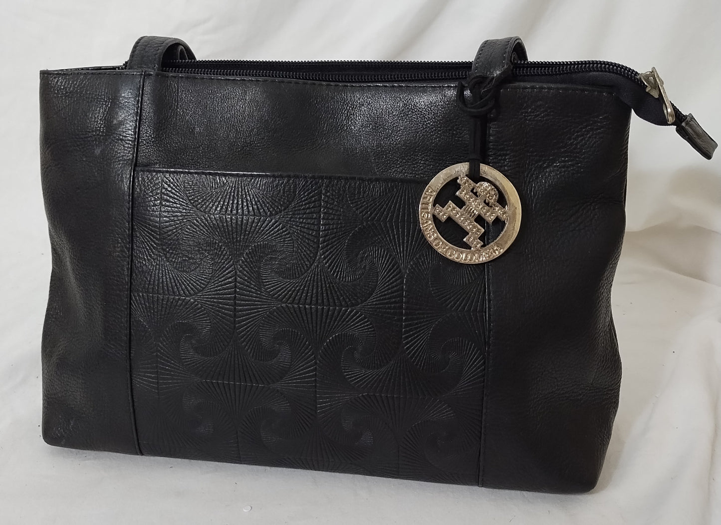 Leather hand bag