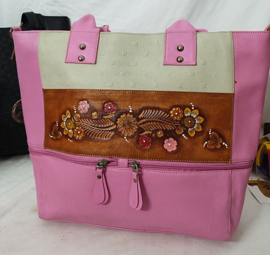 Leather hand bag (Cuero)