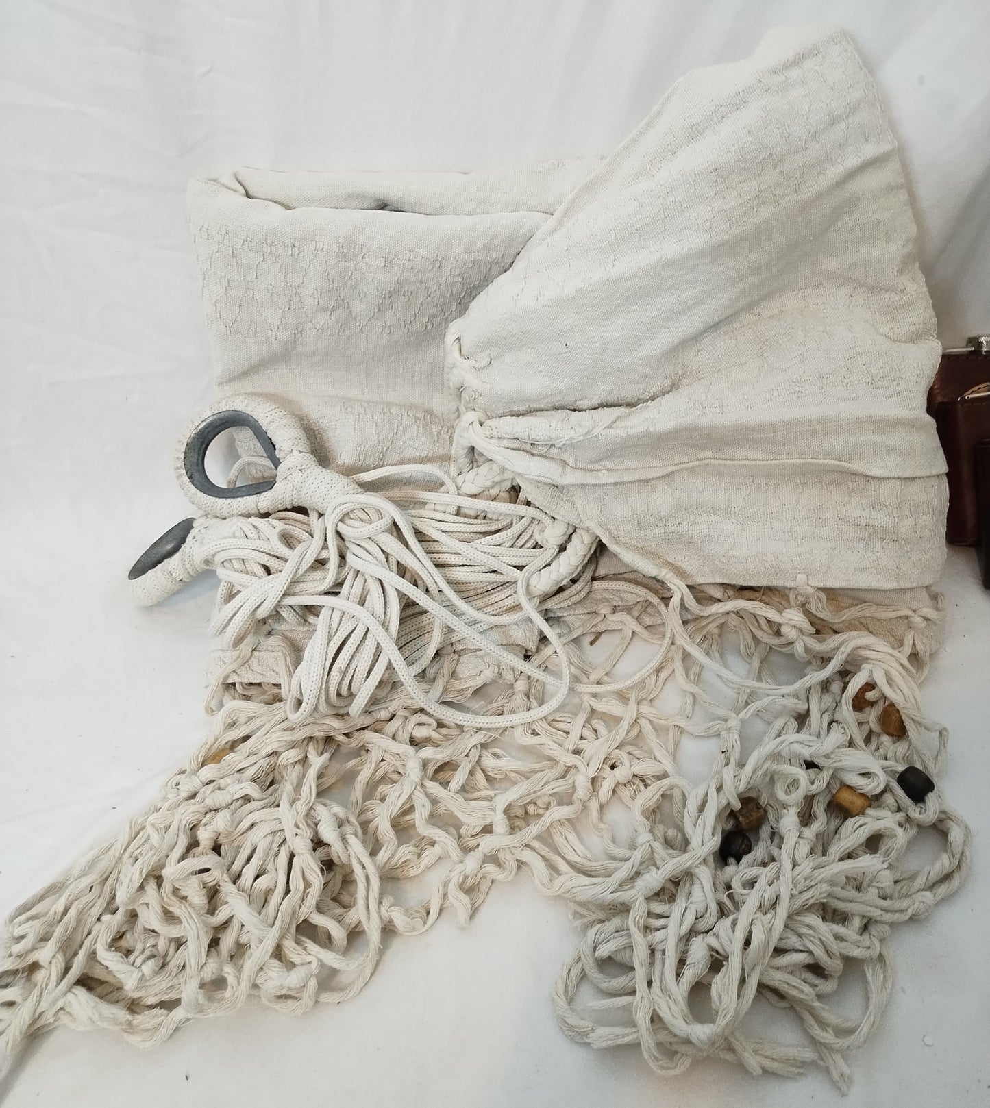 Hammock with fringe (white)