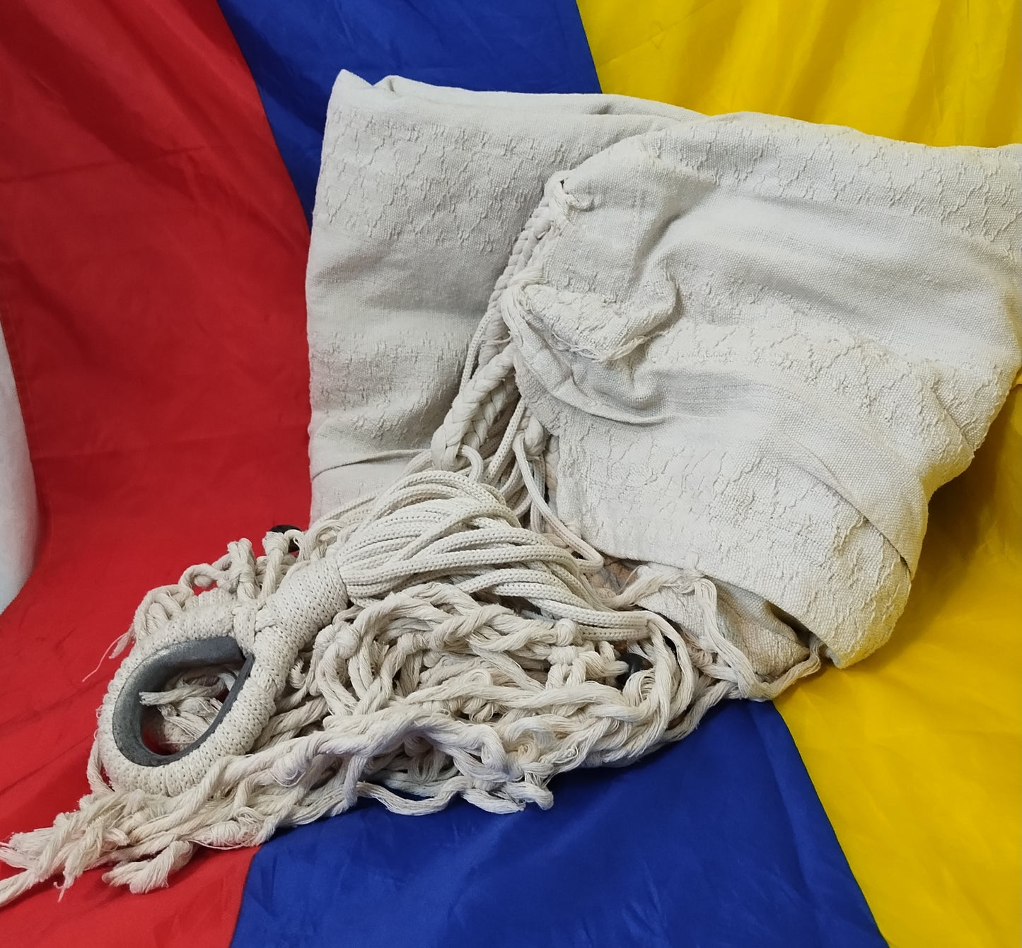 Hammock with fringe (white)